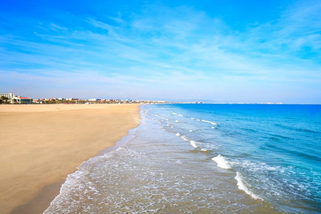 Stranden in Valencia