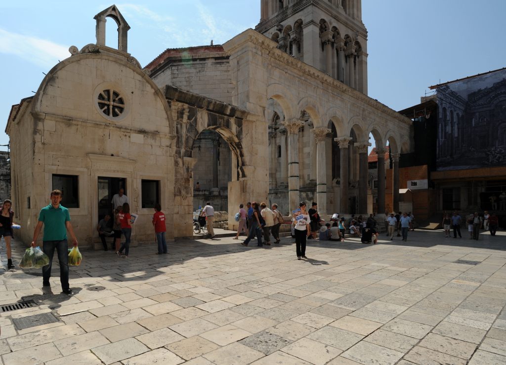 het paleis van Diocletianus in Split